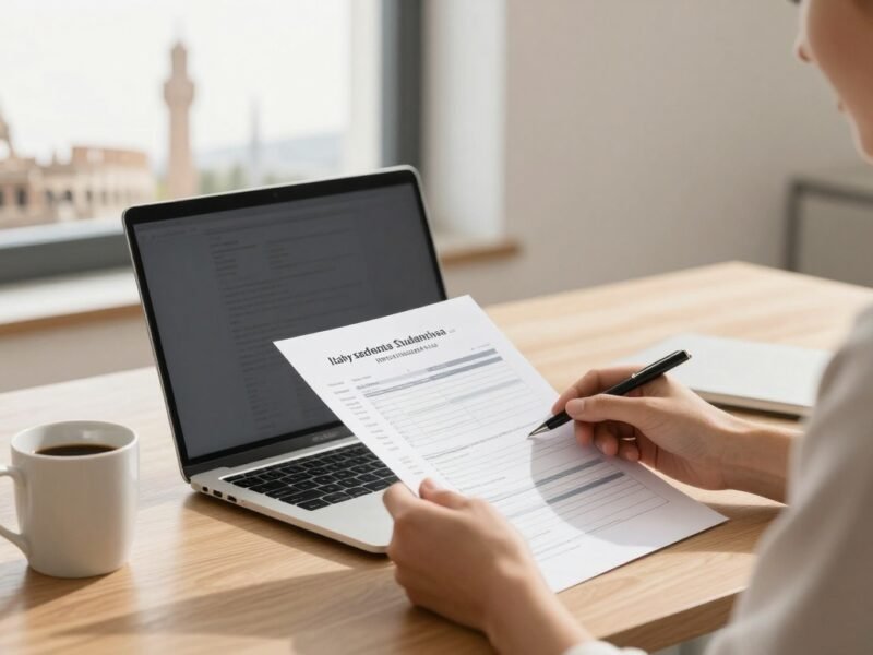 Bank Statement for Italy Student Visa