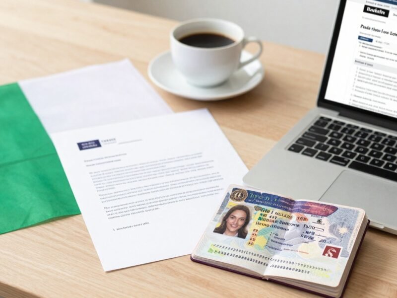 Irish Visa Application Letter Sample