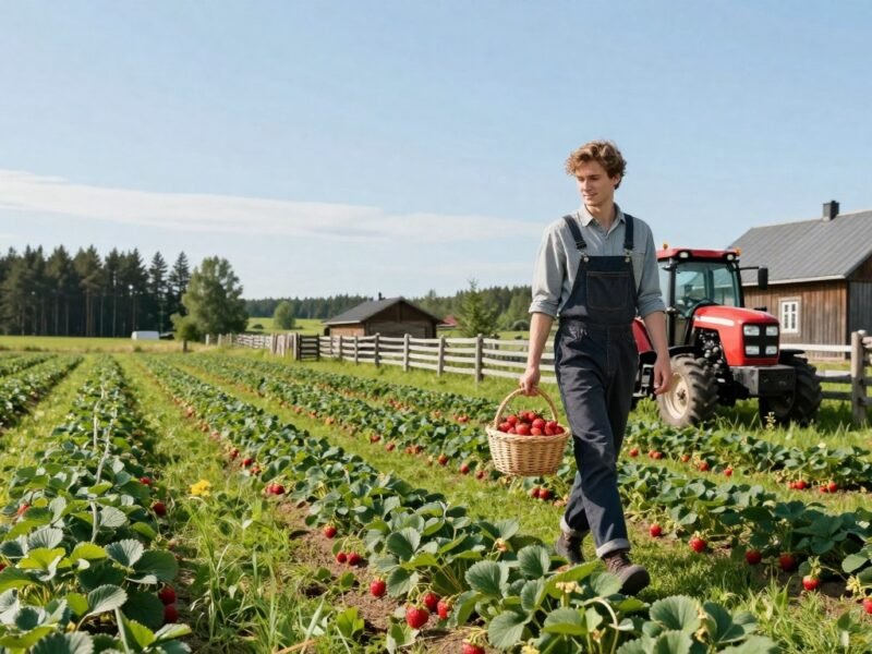 Strawberry Picking Visa Finland Alanteentila