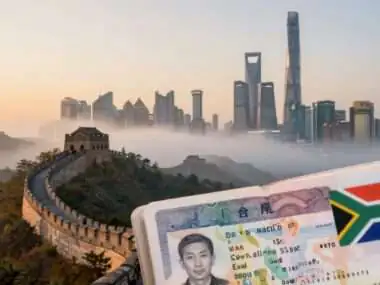 Visa to China from South Africa