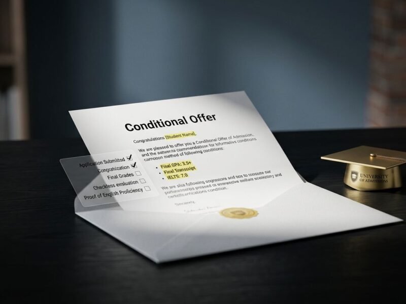How to Read a University Conditional Offer Letter
