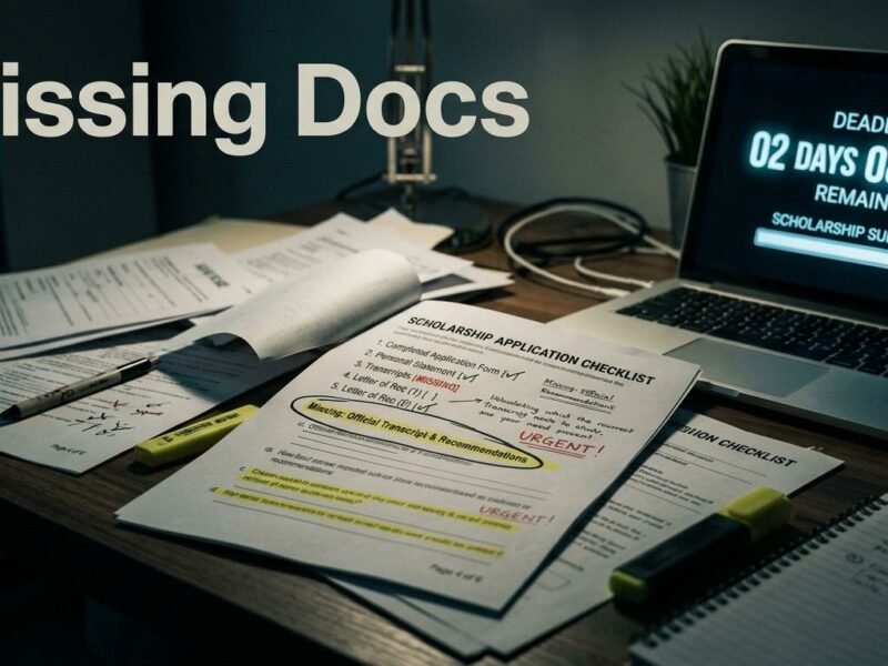 Scholarship Documents Students Forget to Submit
